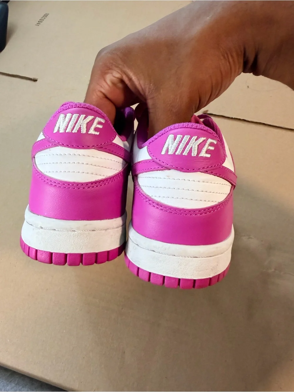 Nike Dunk Low GS Active Fuchsia Pink/White Shoes